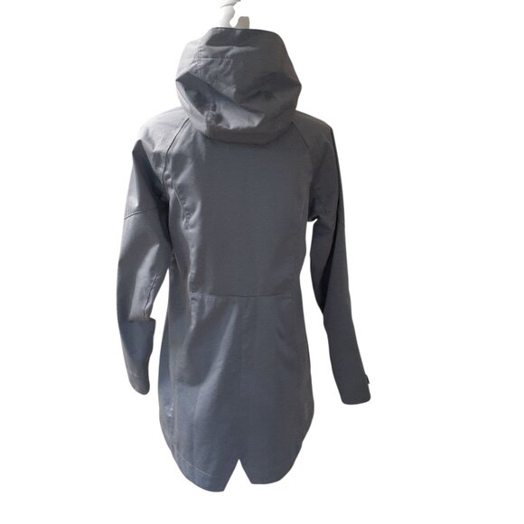 Elevate Softshell Jacket Womens Size S/P Gray Full Zip Pocket Detachable Hood - Picture 2 of 10